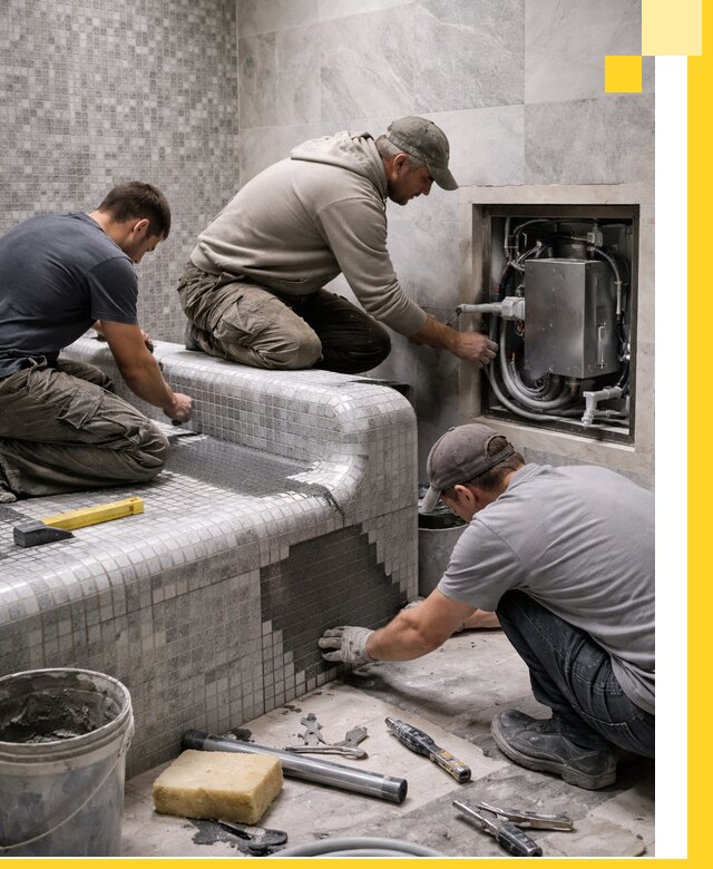 Проекты хамамов под ключ в Дюртюли и дизайн и строительство