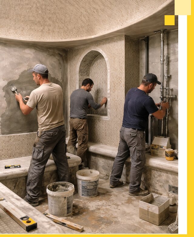 Профессиональный монтаж хамамов под ключ в Дюртюли с гарантией