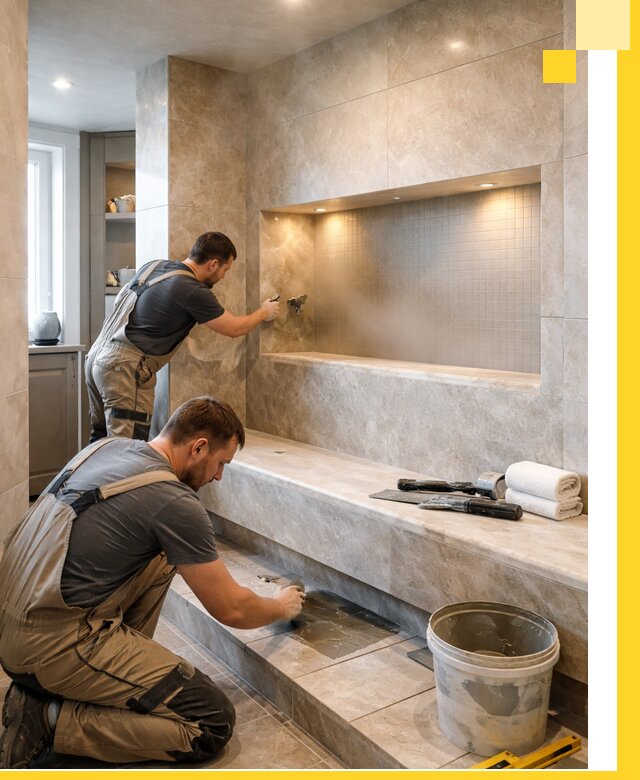 Профессиональное строительство хамама в квартире в Дюртюли