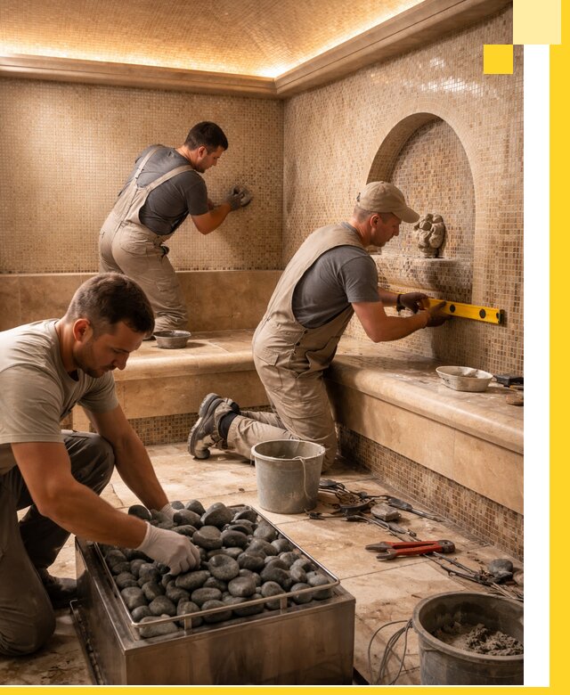 Проектирование и строительство хамама и сауны в Дюртюли