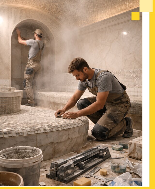 Профессиональный дизайн хамама и SPA под ключ в Дюртюли