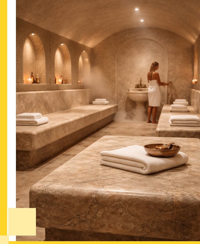 Лежаки для хамама в Дюртюли под ключ от 36488 р. | ЭриданДюр