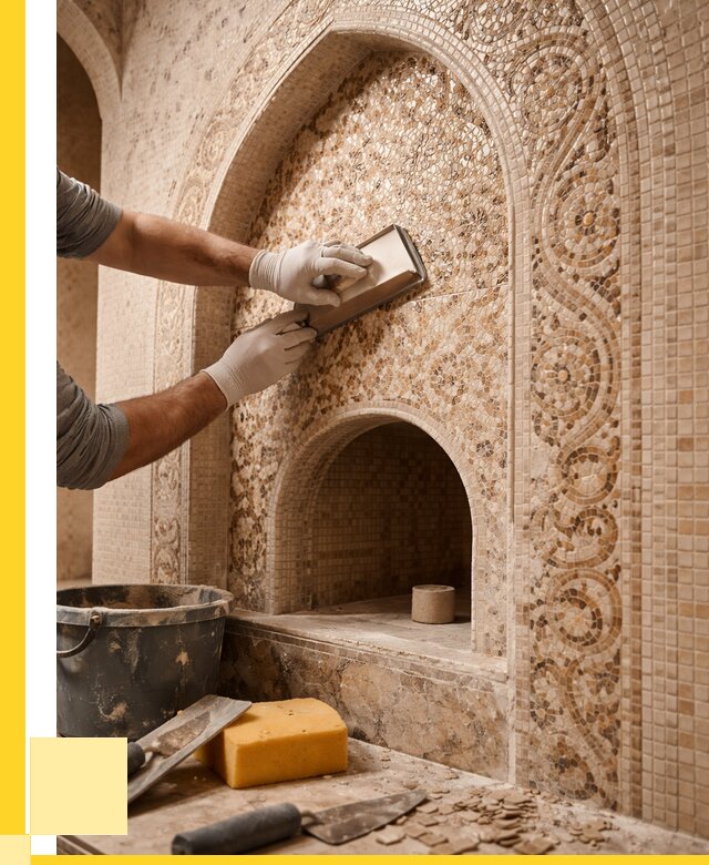 Мозаика для хамама в Дюртюли под ключ от 5213 р. | ЭриданДюр