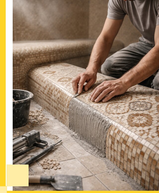 Плитка для хамама под ключ в Дюртюли от 3649 р. | ЭриданДюр