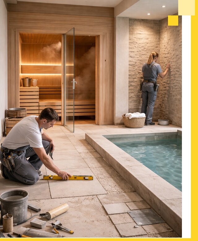 Комплексный дизайн и отделка интерьеров SPA под ключ в Дюртюли